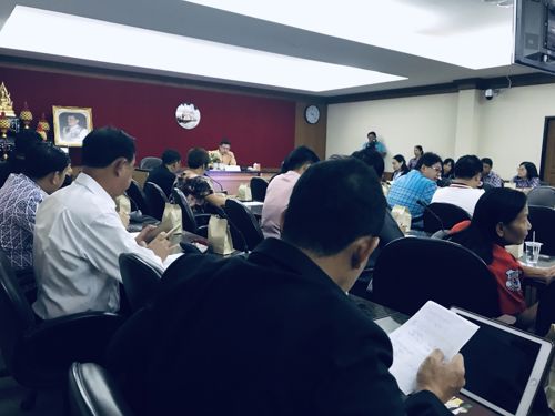 การประชุมการฝึกป้องกันและบรรเทาสาธารณภัยจังหวัดสุพรรณบุรี (ด้านแผ่นดินไหวและอุทกภัย) ประจำปีงบประมาณ พ.ศ. 2562 